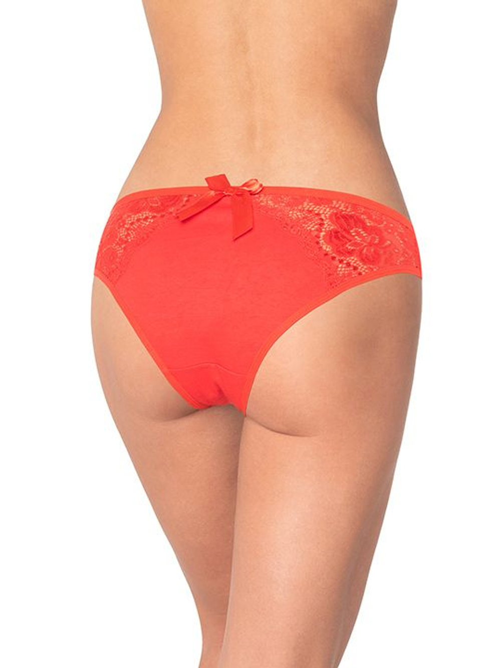 Сексуальные трусики с кружевной задней частью (Размер: L) (Цвет: белый)