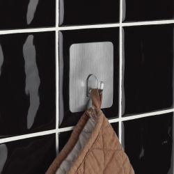 Крючки СИЛА SH68-S2S-24 на силиконовом креплении 6,8х6,8 см серебро 2 шт. до 1,5 кг | Сила