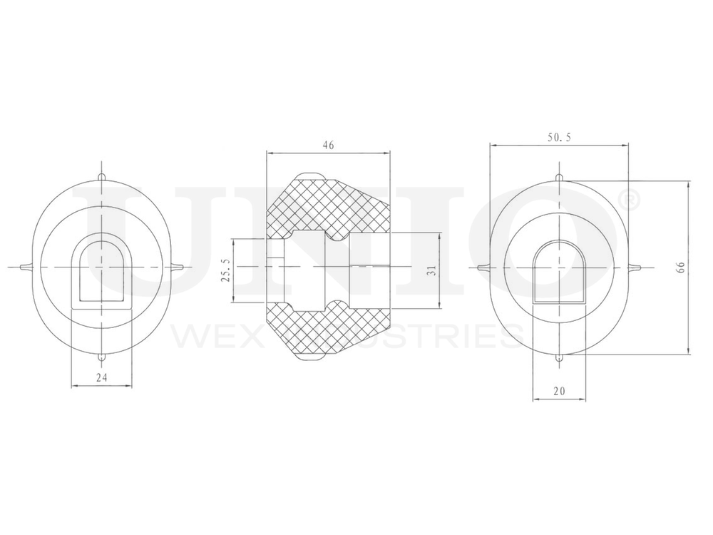 Отбойник двигателя UNIO RMP-16001