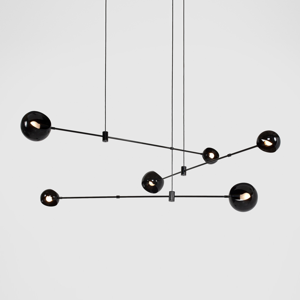 Ceiling design lamp  Hennen Acaba No 435 by David Weeks Studio (6 lampshades)