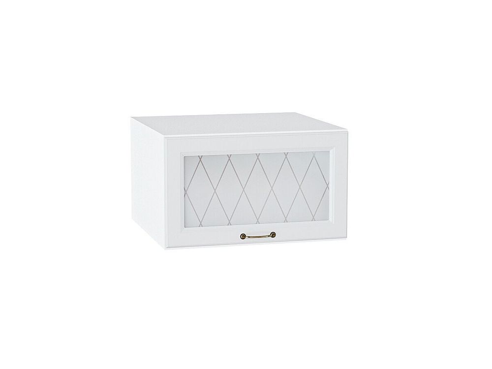 Шкаф верхний горизонтальный остекленный глубокий Ницца