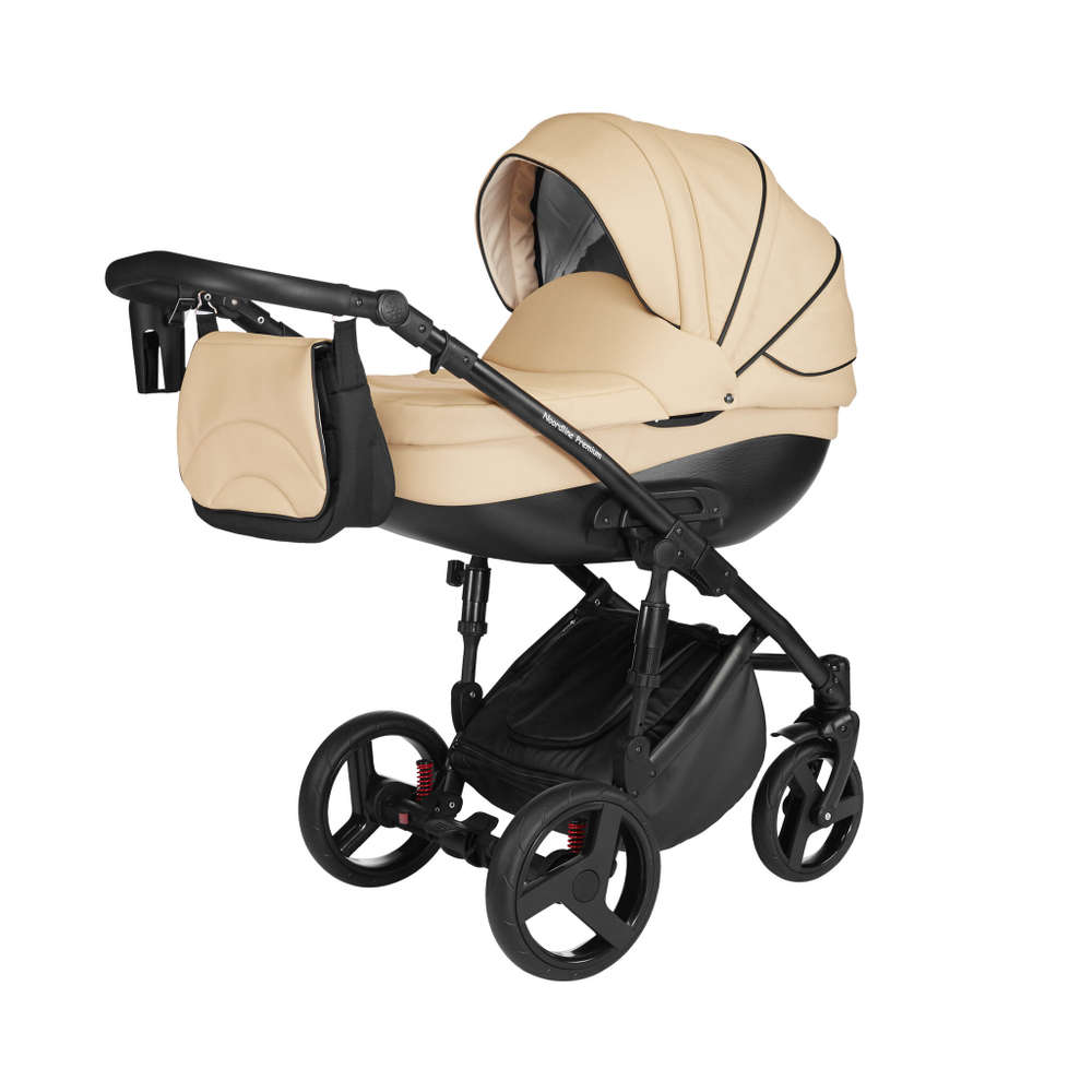 Детская коляска Noordline Оlivia Premium Sport  3 в 1 КОЖА (Бежевый)