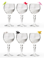 Набор маркеров для бокалов humming bird, 6 шт.