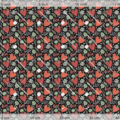Сердечки и суккуленты мини by Лиса Алиса 667 DPI