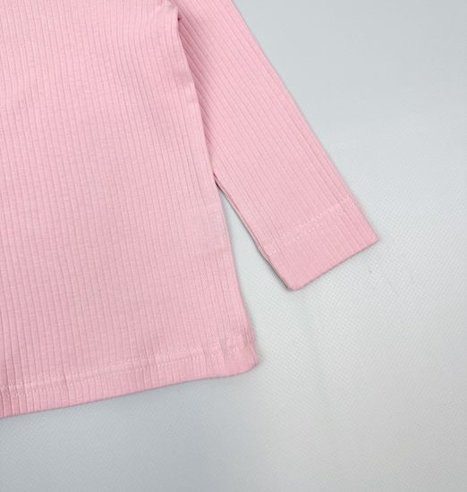 Лонгслив хлопковый, Розовый