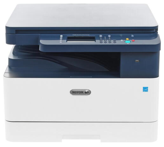 МФУ лазерное Xerox B1025DN, ч/б, A3, белый/синий