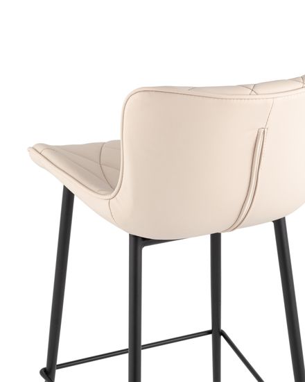 Стул барный Vault экокожа светло-серый