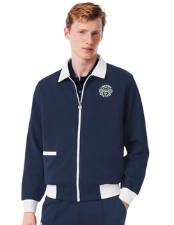 Куртка теннисная Lacoste Tennis Heritage Ultra Dry - navy blue/white
