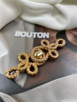 Застежка золотистая металлическая "Узел"