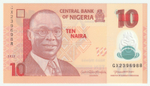 Nigeria, 10 Naira, 2022 – Polymer Banknote with Cultural Heritage Design (UNC)