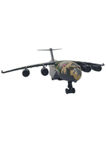 Военно-транспортный самолёт,игрушка для детей,коллекционная металлическая модель,свет+звук,инерционная