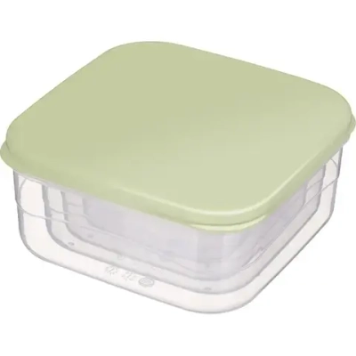 КОМПЛЕКТ КОНТЕЙНЕРОВ ДЛЯ ПРОДУКТОВ 4 ШТ., 0,3Л + 0,45Л + 0,65Л + 1Л (Зеленый)