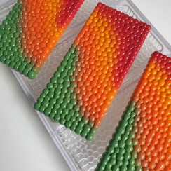 843 | Форма для шоколадных плиток "Пузырьки малые" (275х175 мм)