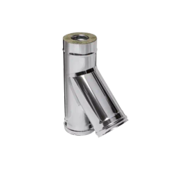 Тройник Ferrum 45 градусов DN150*210 0,8/430 сэндвич 27179