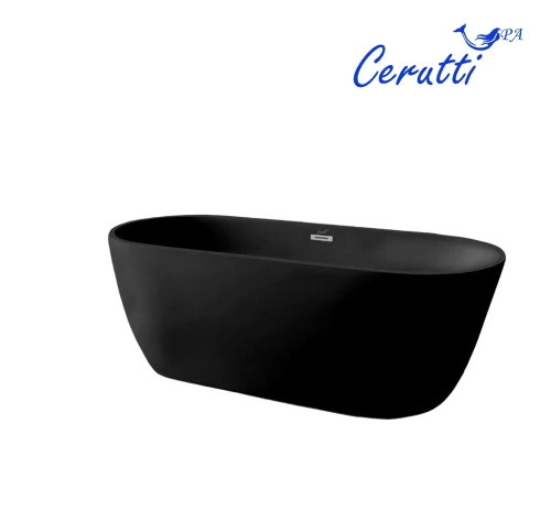 Ванна d'ISEO170MBII акриловая отдельностоящая, черная матовая Ceruttispa
