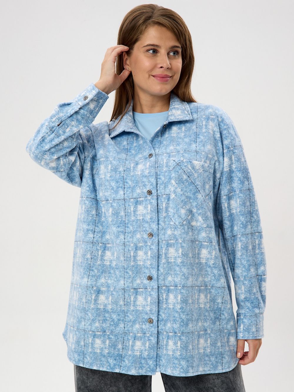 Рубашка Вселенная Виотекс ГОЛУБОЙ (Акция)