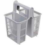 Подставка для столовых приборов «Grey» 14*10*16см 2секции