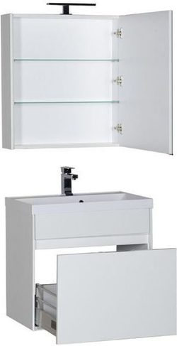 Мебель для ванной Aquanet Латина 70 белый (1 ящик)
