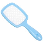 Расческа массажная «Magic Style», прямоугольная, цвет голубой, 20*8,3см