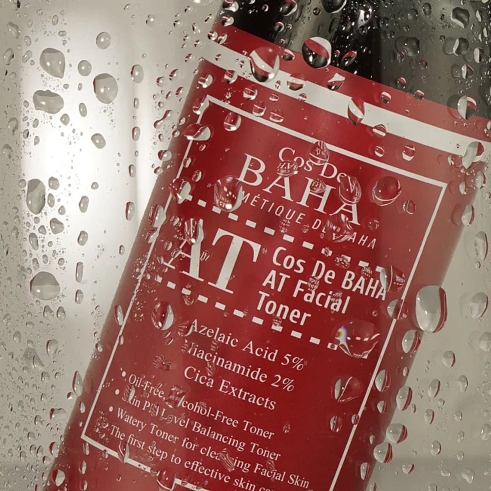 Тонер с азелаиновой кислотой Cos De Baha AT Facial Toner, 200 мл