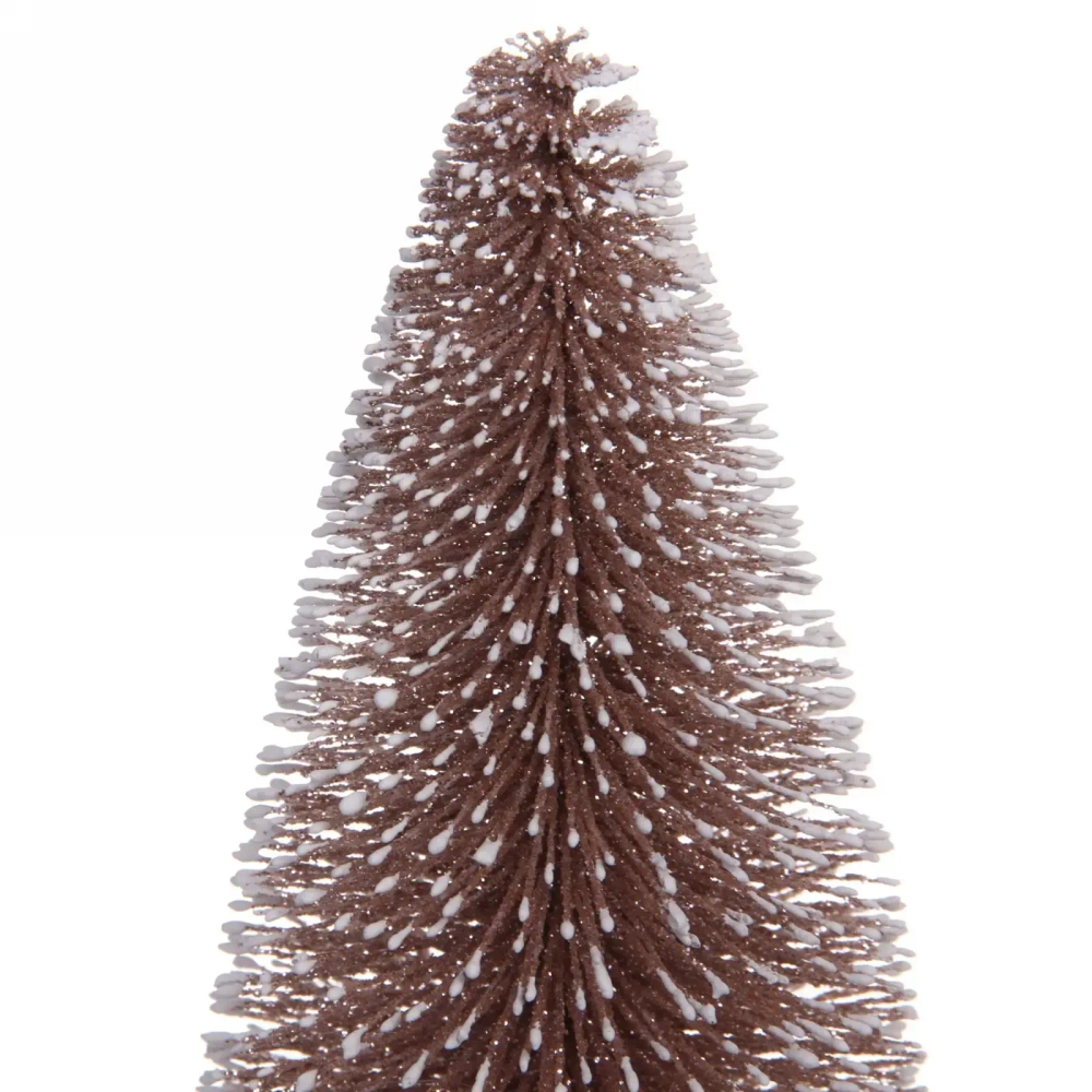 Ёлка декоративная «Сказочное сияние» 15 см, Розовое золото