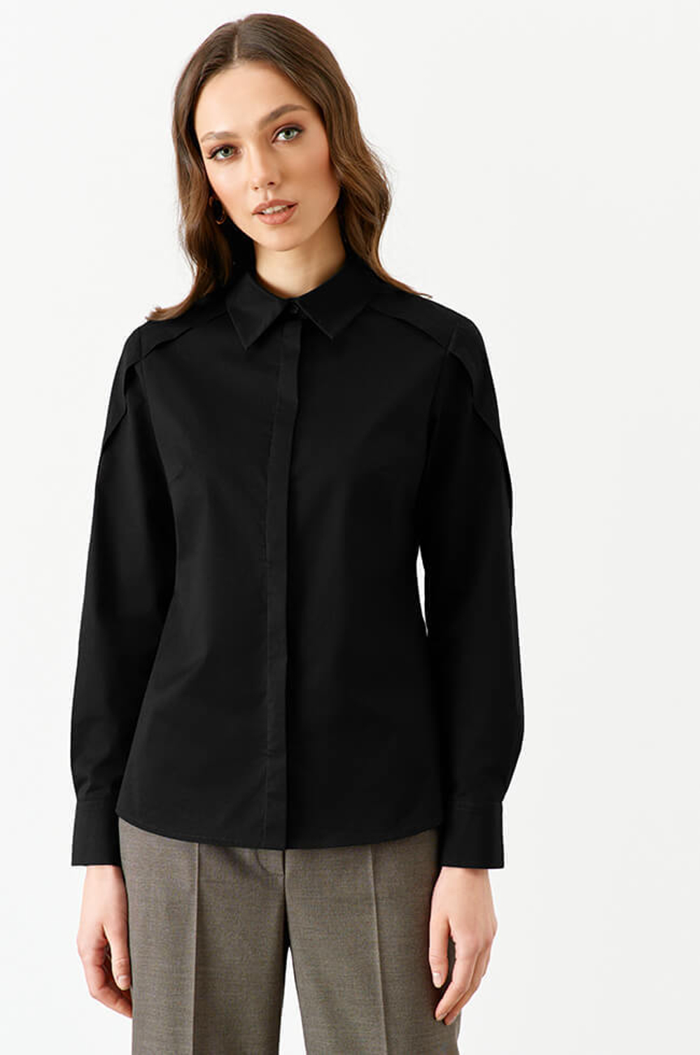 22730 Блузка женская (черный 2)