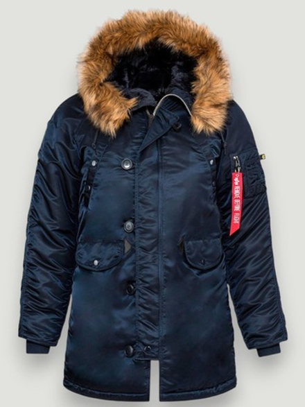 Куртка Аляска Женская - Alpha N-3B W Parka (синий/оранж - r.blue/orange)