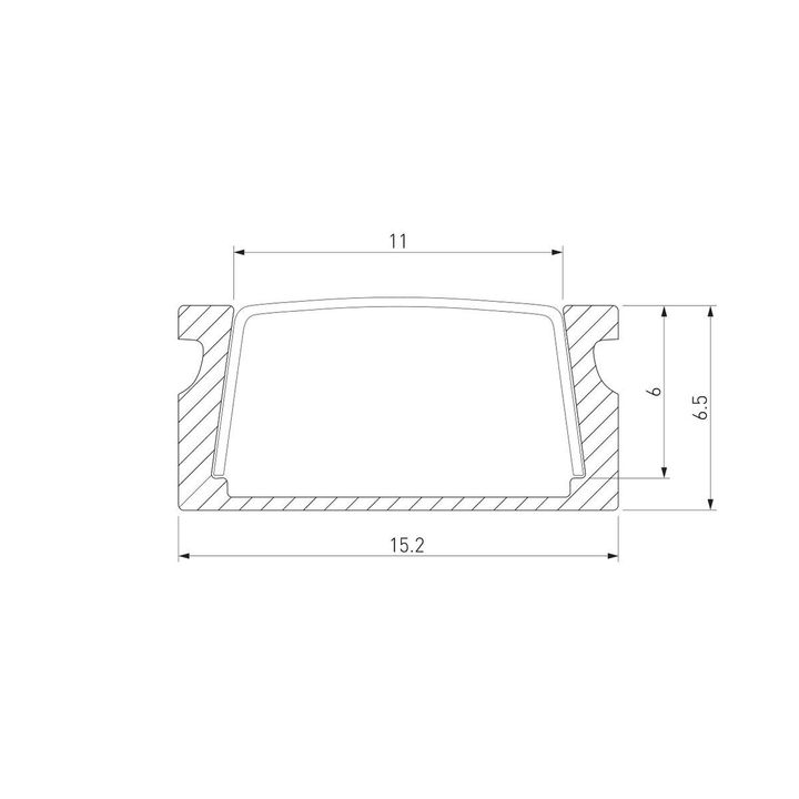 Профиль алюминиевый с рассеивателем Elektrostandard LL-2-ALP006 a053619