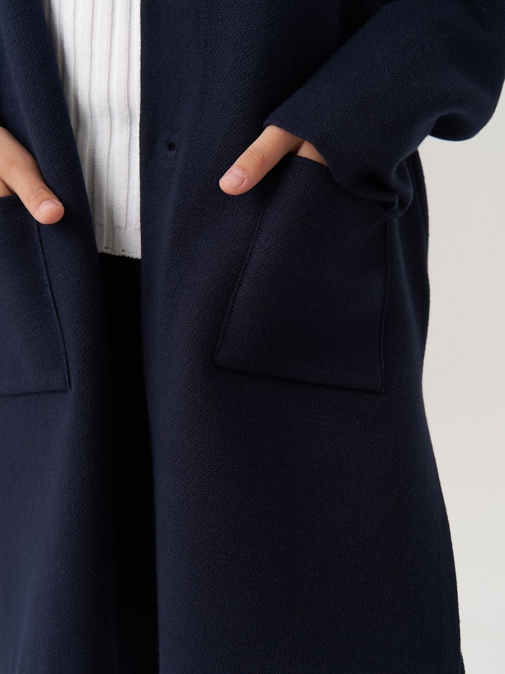 Кардиган для девочки в школу AT990 синий