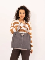 Сумка большая через плечо шоппер мешок