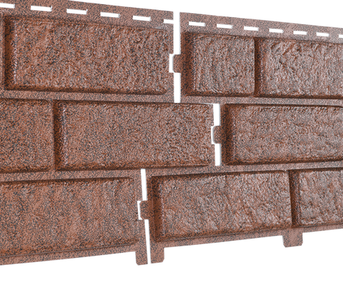 Фасадная панель Стоун Хаус Кирпич Красный