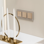 Выключатель одноклавишный (шампань рифленый)