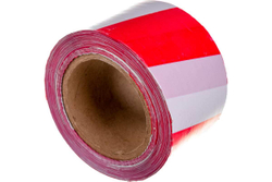 Сигнальная лента STAYER Master, цвет красно-белый, 75мм х 150м, 12241-75-150