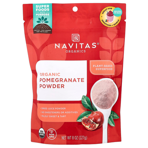 Navitas Organics, Органический гранатовый порошок, 227 г (8 унций)