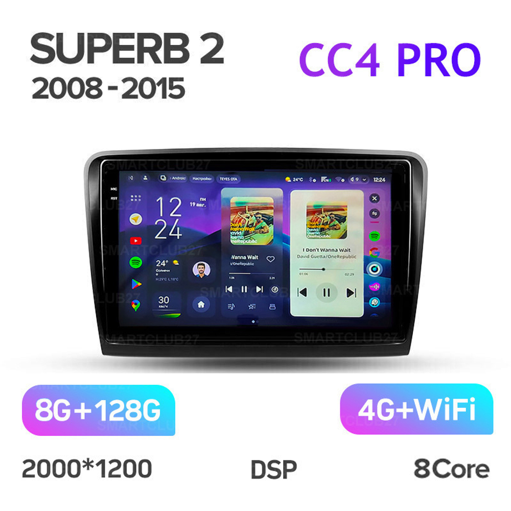 Teyes CC4 Pro 10,2" для Skoda Superb 2008-2015