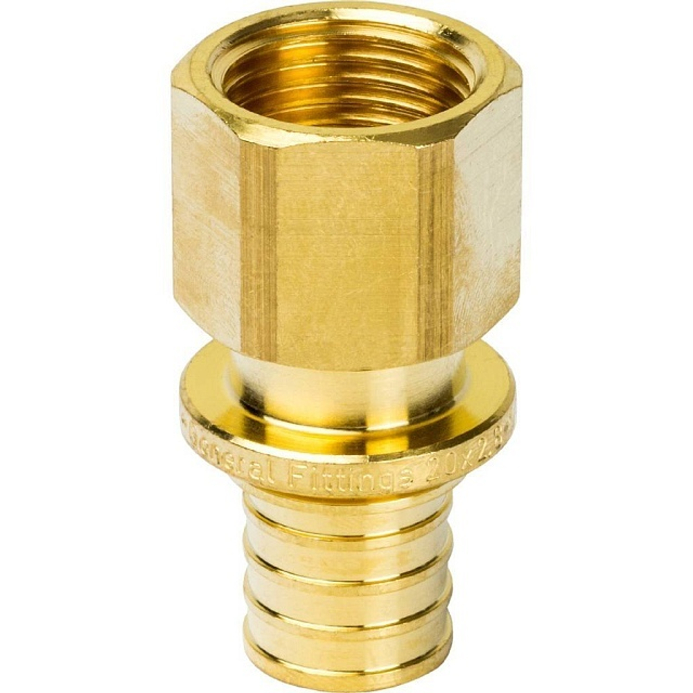 STOUT Переходник с внутренней резьбой 20x1/2" аксиальный для труб из сшитого полиэтилена