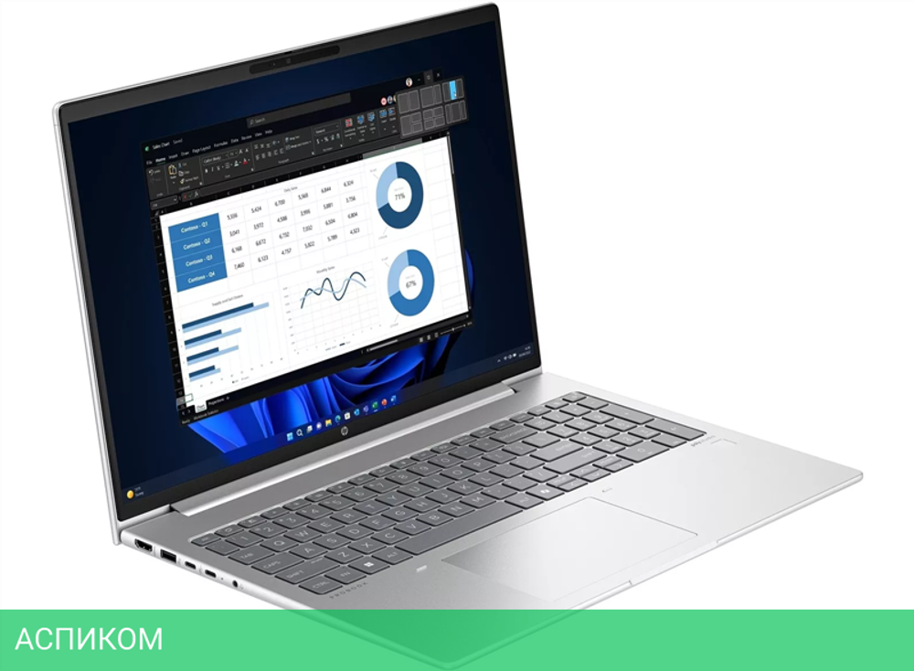 Ноутбук HP ProBook 460 G11 Silver (A38BHET)