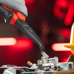 Длинногубцы изогнутые Black Nickel, 200 мм, двухкомпонентные рукоятки Matrix