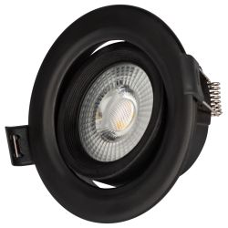 KL LED 22A-5 4K BK Светильник ЭРА Светильник ЭРА светодиодный круглый поворотн. LED SMD 5W 4000K, черный | Встраиваемые LED светильники