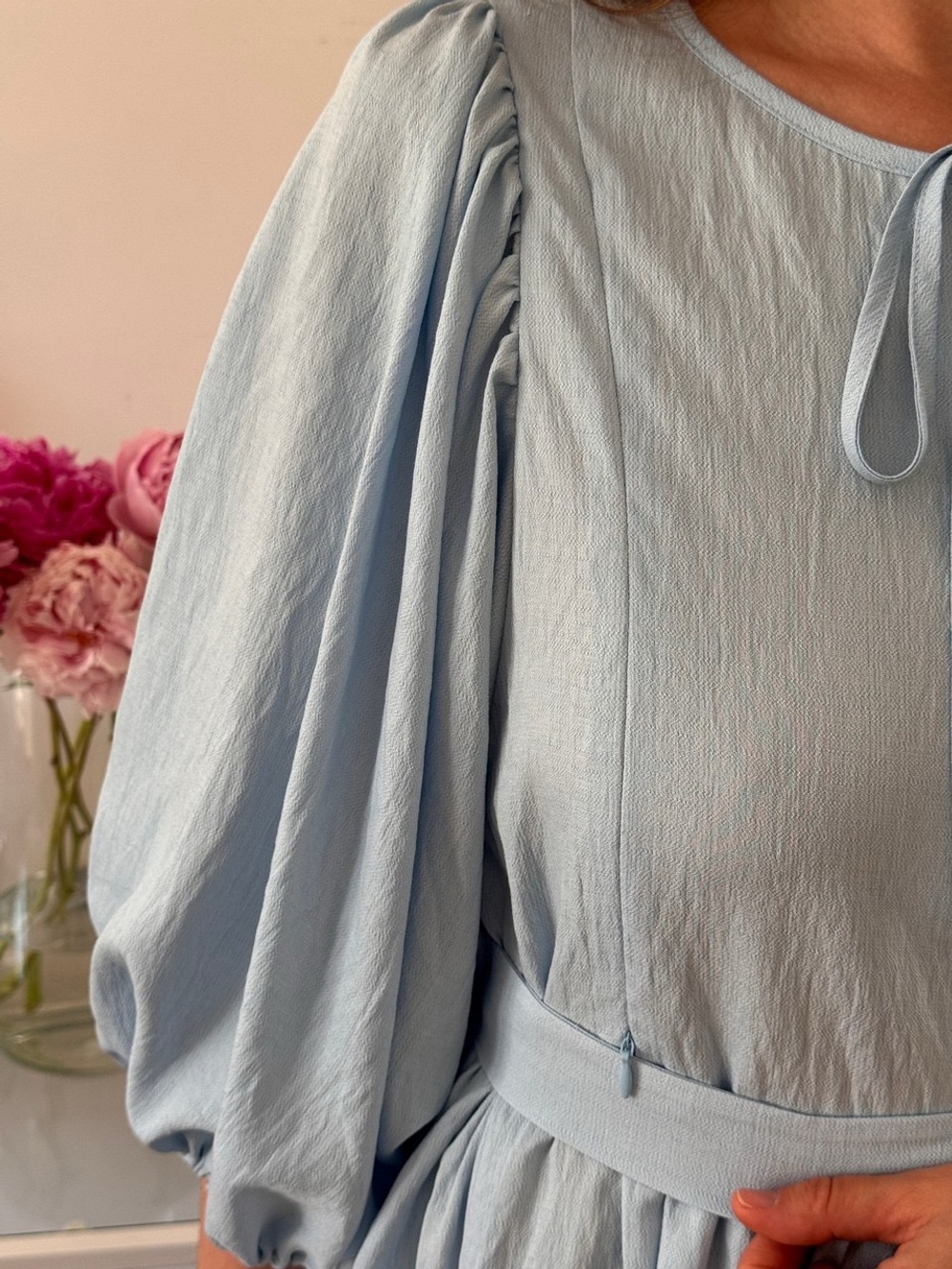 Платье Мари для беременных и кормящих, Голубой