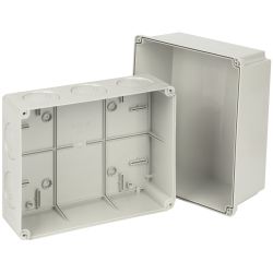 Распаячная коробка ЭРА KORv-240-195-165 ОП серая 240х195х165мм на винтах d25-3шт d32-2шт IP55