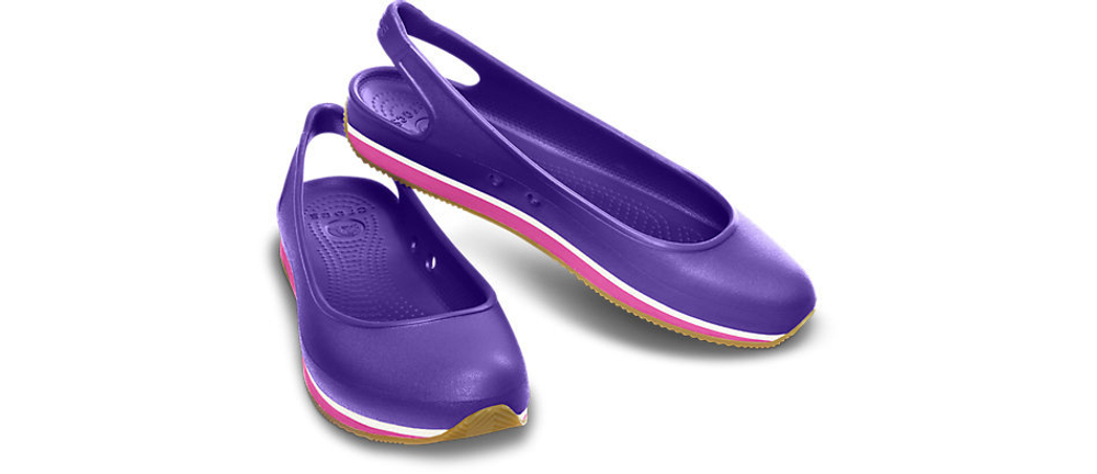 Балетки Crocs Retro Slingback Flat Ultraviolet / Fuchsia