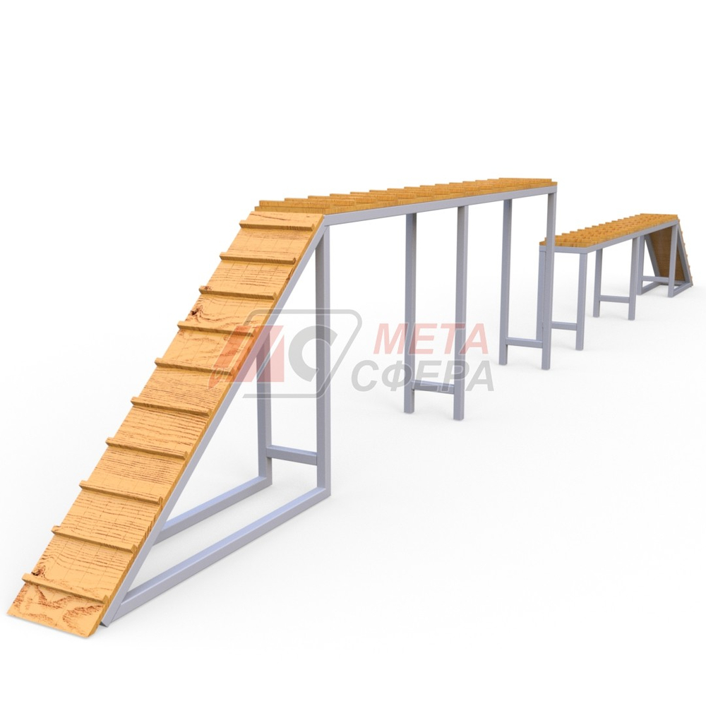 Трамплин разноуровневый для дрессировки собак