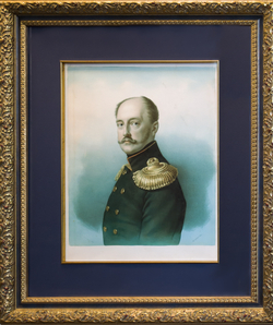 Хромолитография «Портрет императора Николая I» по рис. Э. Демезона. сер. XIX в.