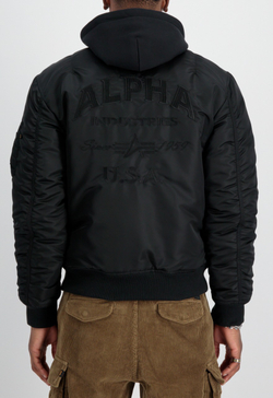 Куртка утепленная мужская ALPHA INDUSTRIES MA-1 ZH Back EMB