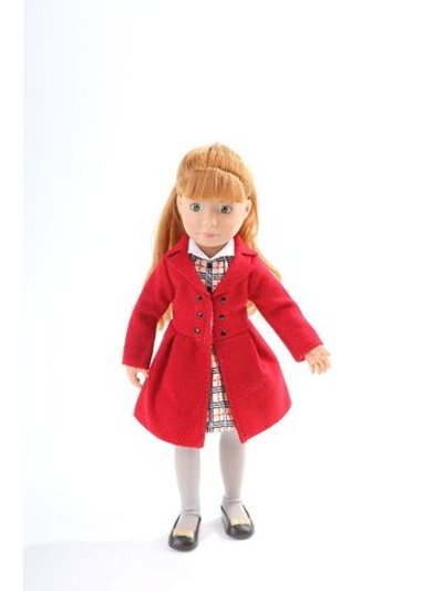 Кукла Kruselings Хлоя в красном пальто 23см (0126876)