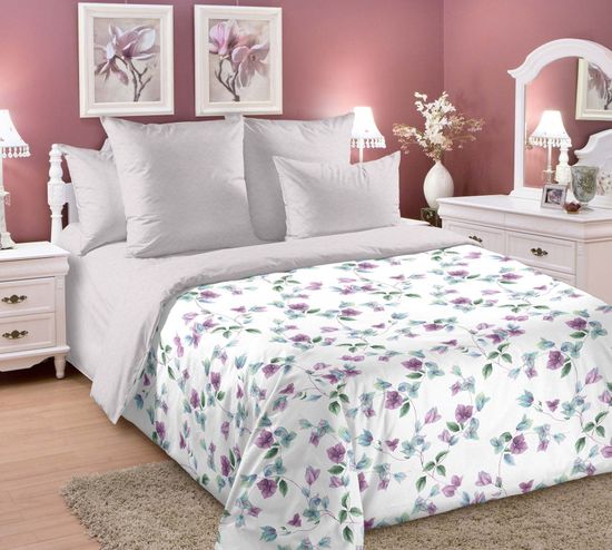 Семейный комплект постельного белья Элисон Зима-Лето перкаль