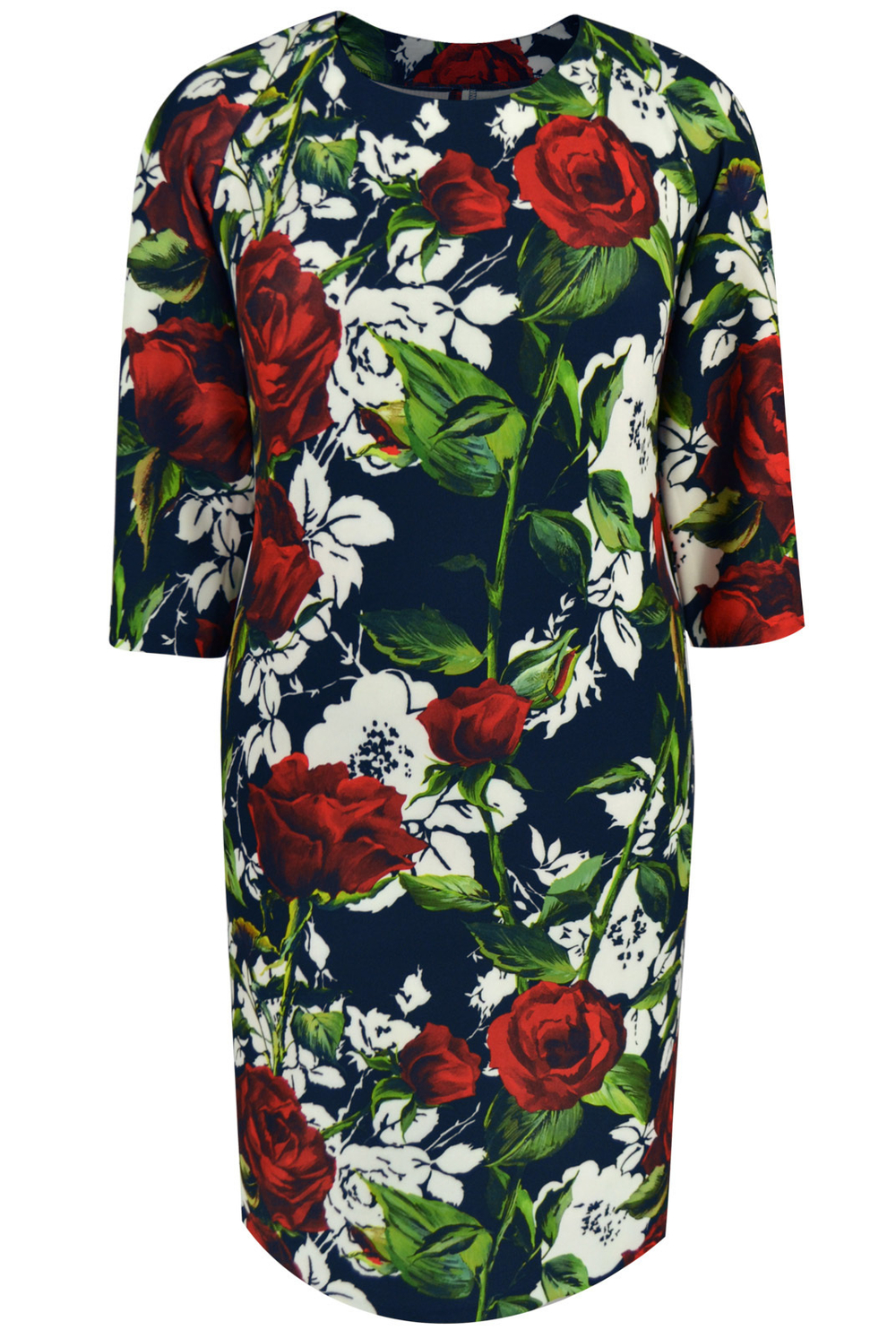 Платье женское 1208оа, Синие розы #184СР051208оа