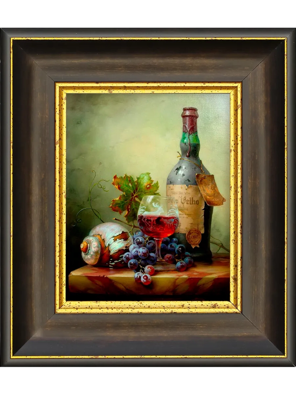 Картина настенная интерьерная в багетной раме 20*23 см