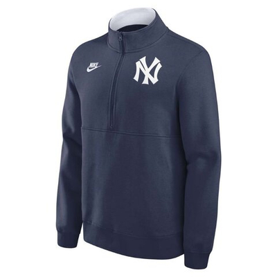 Толстовка Nike Cooperstown MLB 1/2 Zip Fleece New York Yankees Navy